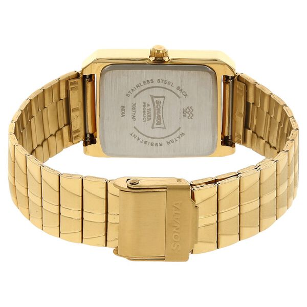 Sonata Quartz Analog White Dial Stainless Steel Strap Watch for Men - image number 3