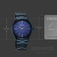 Sonata Aspire Quartz Analog Blue Dial Stainless Steel Strap Watch For Men - image number 3
