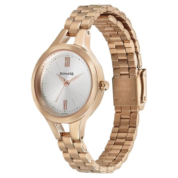 Sonata Blush Silver Dial Women Watch With Stainless Steel Strap - image number 1
