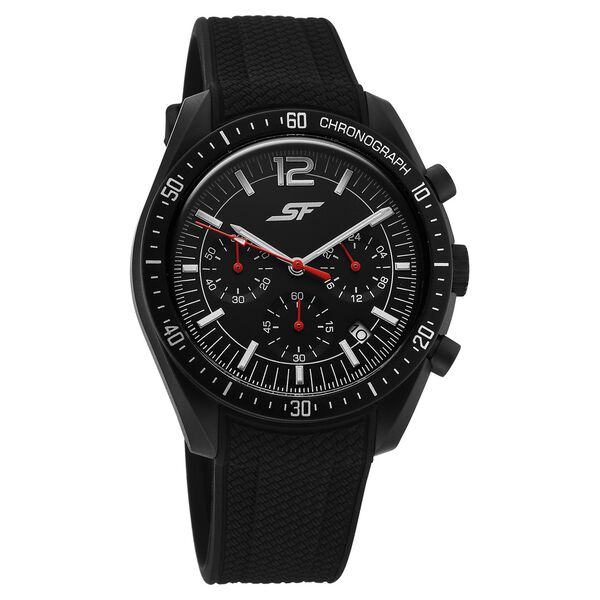 SF Genesis Bold Chronograph Watch for Men with Black Strap - image number 1