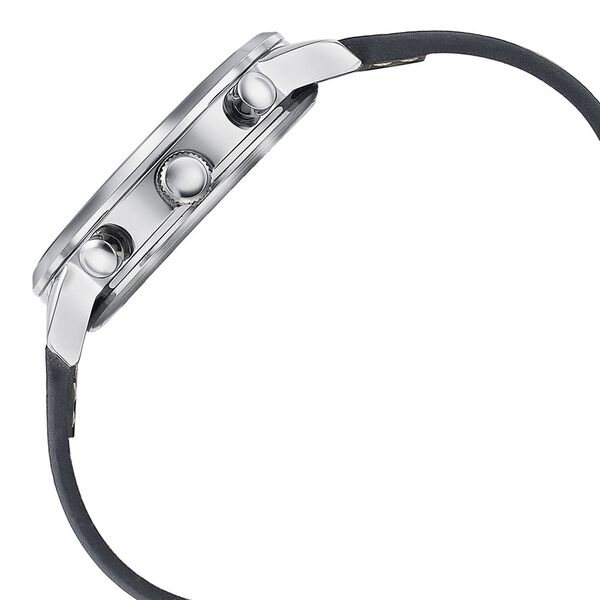 Sonata Quartz Multifunction Black Dial Black Leather Strap Watch For Men - image number 4