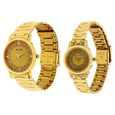 Sonata Quartz Analog Golden Dial Metal Strap Watch for Couple - image number 1