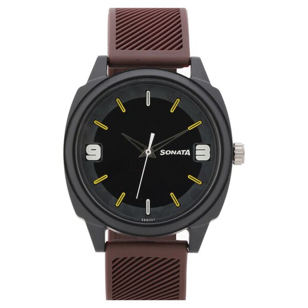 Camo Multicoloured Dial Plastic Strap Watch for Men - image number 1