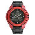 SF Quartz Analog Digital Black Dial Plastic Strap Watch for Men - image number 0