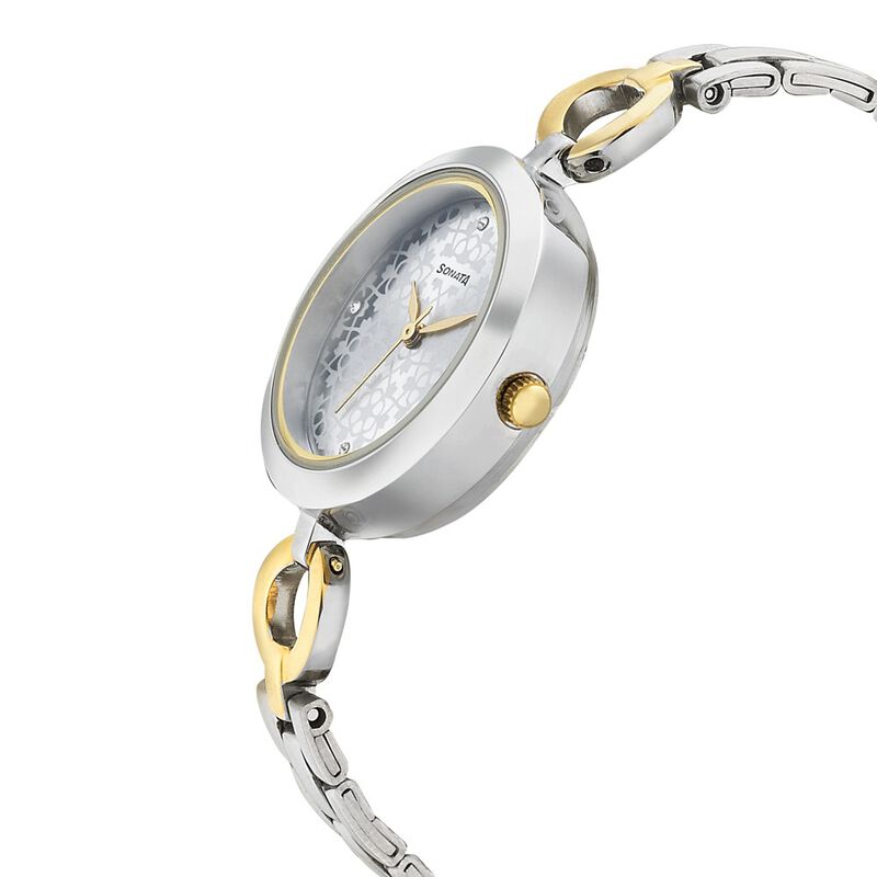 Sonata Wedding Silver Dial Women Watch With Stainless Steel Strap - image number 2