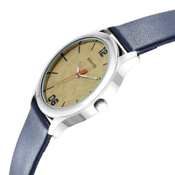 Sonata Quartz Analog Multicoloured Dial Leather Strap Watch for Men - image number 2
