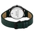 Poze By Sonata Quartz Analog Green Dial Green Leather Strap Watch For Men - image number 6