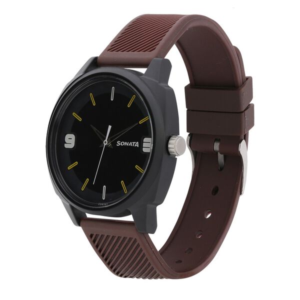 Camo Multicoloured Dial Plastic Strap Watch for Men - image number 2
