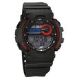SF Digital Dial Black Polyurethane Strap Watch For Men