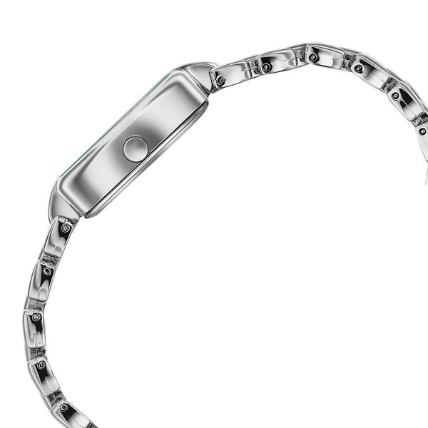 Poze Poze Quartz Analog Silver Dial Silver Metal Strap Watch For Women - image number 5