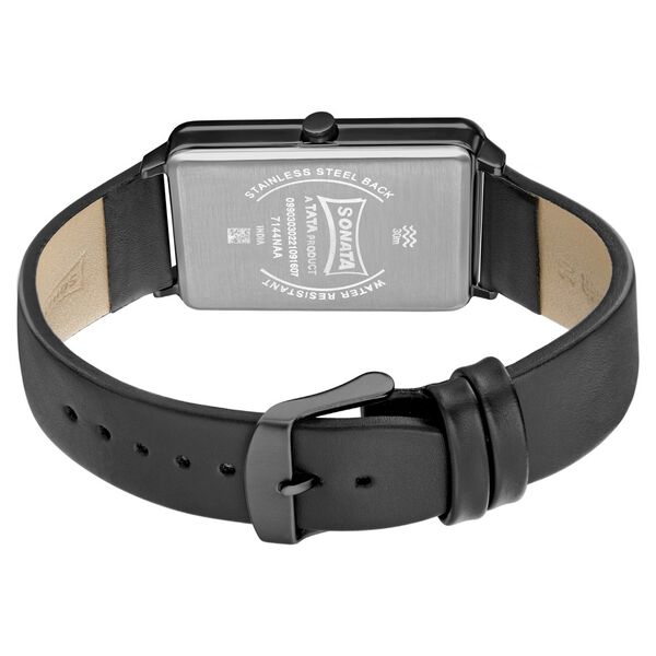 Sonata Quartz Analog Leather Strap Watch for Men - image number 3