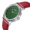 Sonata Women of Steel Green Dial Leather Strap Watch for Women - image number 2