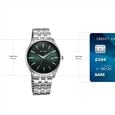 Sonata Eternia Quartz Analog with Date Green Dial Metal Strap Watch For Men - image number 3