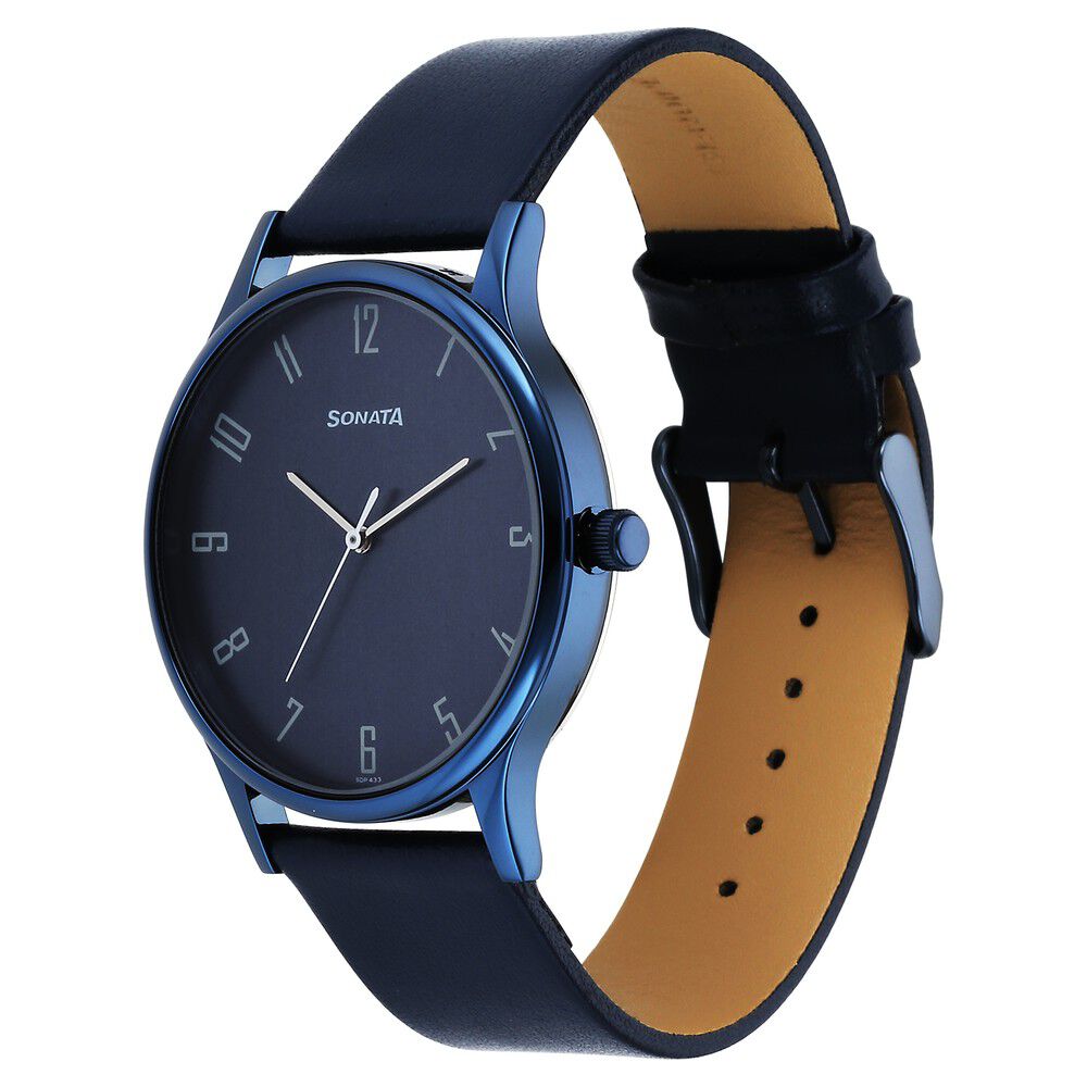 Sonata watch blue colour deals