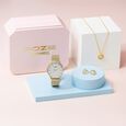 Sonata Poze Quartz Analog White Dial Metal Strap Watch For Women - image number 0