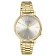 Sonata Elegent Essentials Quartz Analog Champagne Dial Stainless Steel Strap Watch For Women - image number 1