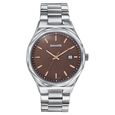 Sonata Jashn Quartz Analog Black Dial Silver Metal Strap Watch For Men