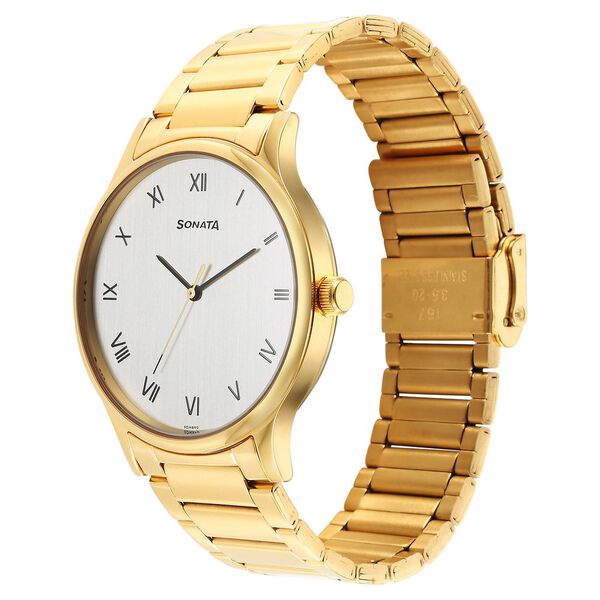 Sonata Quartz Analog Silver Dial Watch for Men - image number 1