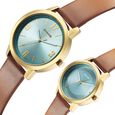 Sonata Pairs Quartz Analog Blue Dial Leather Strap Watch for Couple - image number 2