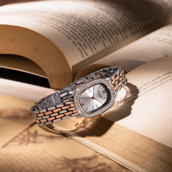 Sonata Poze Quartz Analog Silver Dial Metal Strap Watch For Women - image number 0