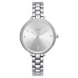 Poze by Sonata Quartz Analog Pink Dial Metal Strap Watch for Women