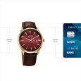 Sonata Eternia Quartz Analog with Date Maroon Dial Leather Strap Watch For Men - image number 3