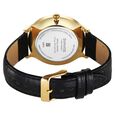 Sonata Gold Quartz Analog Watch for Men with Black Dial Leather Strap With An Eye-Catching Gold Coin on Dial - image number 4