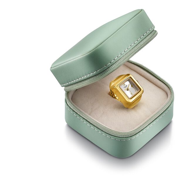 Sonata Poze Quartz Analog Silver Dial Golden Colour Metal Strap Watch For Women - image number 5