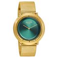 Sonata Sleek Green Dial Gold-Tone Metal Bracelet Watch - image number 1