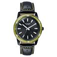 Poze By Sonata Quartz Analog Black Dial Two Toned Leather Strap Watch For Men - image number 1