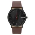 Sonata Knot Grey Dial Leather Strap Watch for Men - image number 1