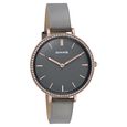 Sonata Quartz Analog Grey Dial Grey Leather Strap Watch For Women - image number 2