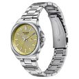 Sonata Poze Quartz Analog Yellow Dial Silver Colour Stainless Steel Strap Watch For Men - image number 4