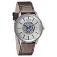 Sonata Quartz Multifunction Silver Dial Leather Strap Watch for Men - image number 0