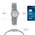 Poze Poze Quartz Analog White Dial Silver Metal Strap Watch For Women - image number 3