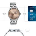 Poze By Sonata Quartz Analog Taupe Dial Silver Stainless Steel Strap Watch For Men - image number 3