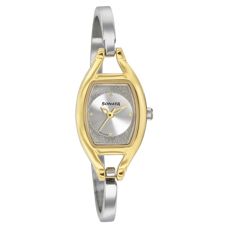 Sonata Pankh Silver Dial Women Watch With Metal Strap - image number 0