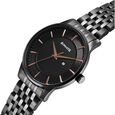 Sonata Wedding Quartz Analog Black Dial Stainless Steel Strap Watch For Men - image number 1