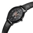 Sonata Unveil Quartz Multifunction Black Dial Leather Strap Watch for Men - image number 2