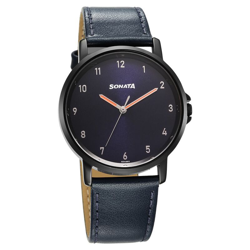 Sonata Quartz Analog Blue Dial Watch for Men - image number 0