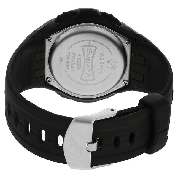 SF Digital Dial Black Plastic Strap Watch for Men - image number 3
