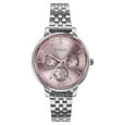 Sonata Verve Quartz Multifunction Brown Dial Brown Metal Strap Watch For Women