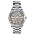 Poze By Sonata Quartz Analog Beige Dial Silver Metal Strap Watch For Men - image number 1