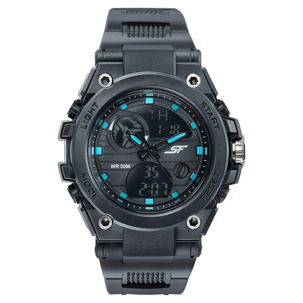 SF Ignite - Stealth Cyan Anadigi Watch-image-9