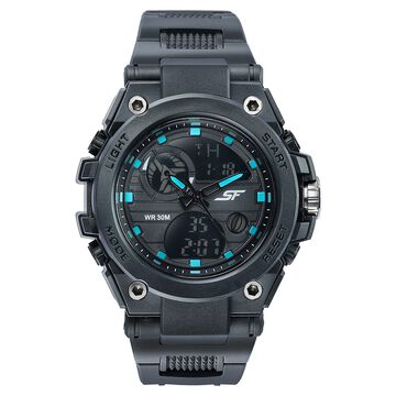 SF Ignite - Stealth Cyan Anadigi Watch