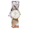 Sonata Poze Quartz Analog White Dial Multicoloured Colour Fabric Strap Watch For Women - image number 1