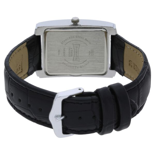 Sonata Quartz Analog with Day and Date White Dial Leather Strap Watch for Men - image number 3
