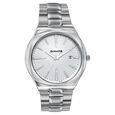 Sonata Festive Quartz Analog Peach Dial Silver Metal Strap Watch For Men