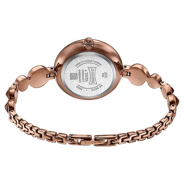 Sonata Aria Timeless Treasures Quartz Analog Brown Dial Bi Metal Strap Watch For Women - image number 4