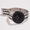 Sonata Poze Quartz Analog Rose Gold Dial Silver Metal Strap Watch For Men